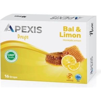 Apexis Drops Bal & Limon Aromalı Pastil