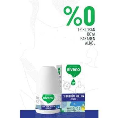 Siveno %100 Doğal Roll-on Erkek Deodorant Ter Kokusu Önleyici Bitkisel Leke Bırakmayan Vegan 50 Ml