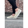 WG061 Bej Triko Babet Erkek Casual Ayakkabı