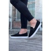 WG060 Siyah Triko Babet Erkek Casual Ayakkabı