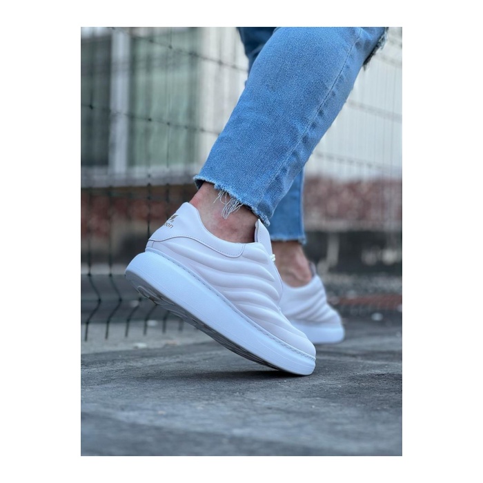 WG094 Beyaz Cilt Erkek Casual Ayakkabı