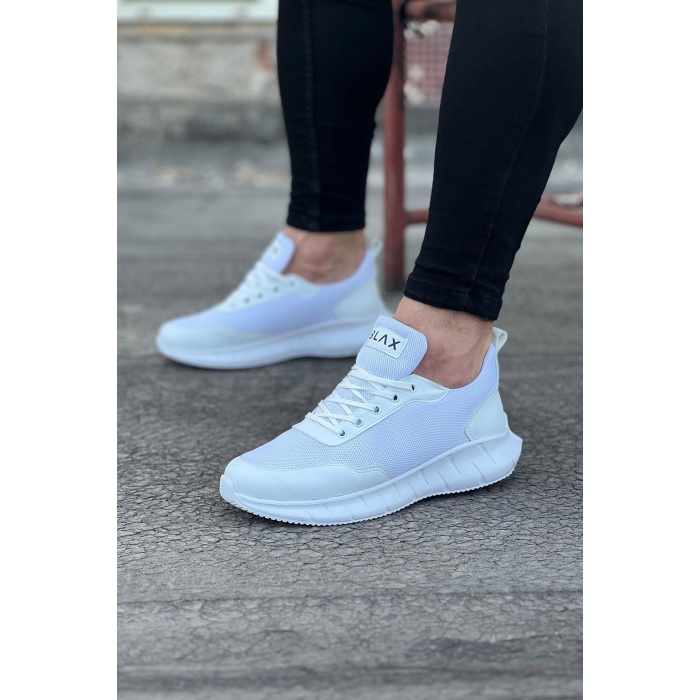 WG063 Beyaz Triko Erkek Spor Ayakkabı
