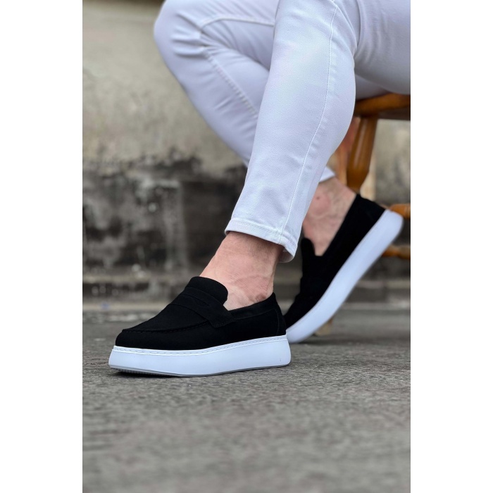 WG161 Siyah Süet Erkek Casual Ayakkabı