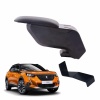 Peugeot 2008 2019 Delmesiz Çelik Ayaklı Siyah Kolçak Kol Dayama