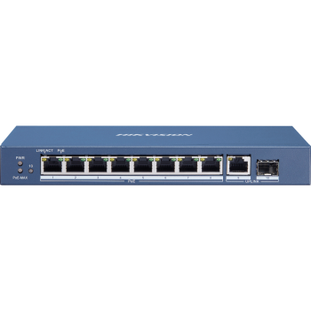 Hikvision DS-3E0510P-E/M 8-Port Gigabit Yönetilemez PoE Anahtarı