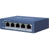 Hikvision DS-3E0505P-E/M 4-Port Gigabit Yönetilemez PoE Anahtarı
