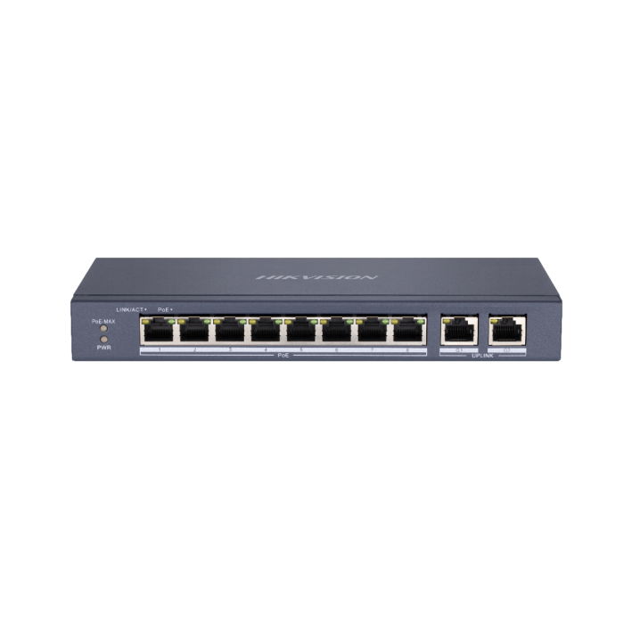 Hikvision DS-3E0310P-E/M (O-STD) 8 Portlu Hızlı Ethernet Yönetilmeyen PoE Switch