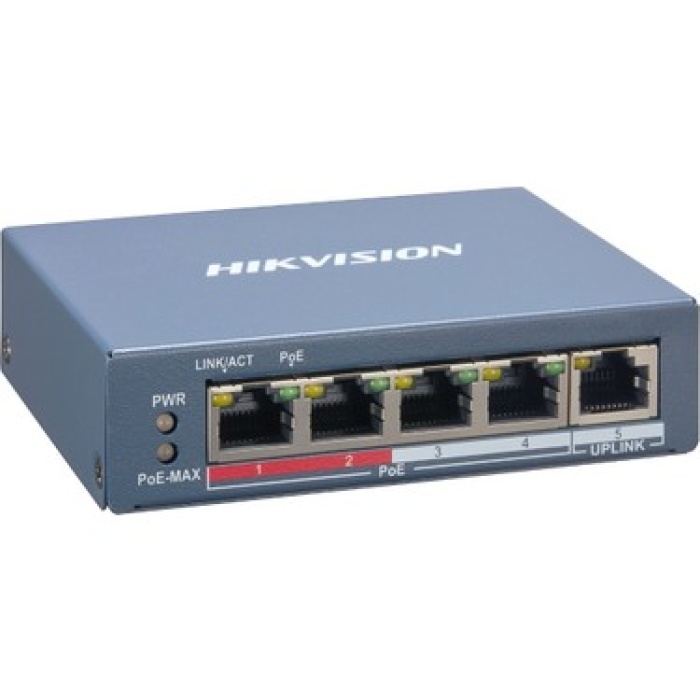 Hikvision DS-3E1105P-EI/M 4 Portlu Hızlı Ethernet Akıllı PoE Switch
