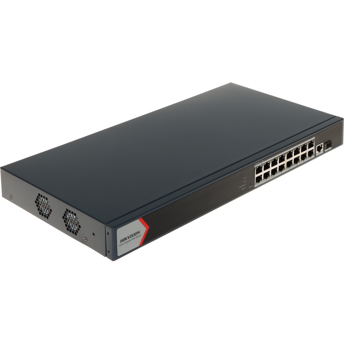 Hikvision DS-3E1518P-EI 16 Portlu Gigabit Akıllı PoE Switch