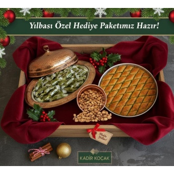Yılbaşı Paketi Fıstık Ezmesi+ Antep Fıstığı+ Baklava