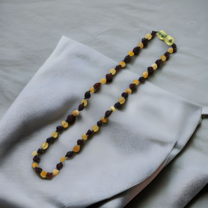 Mat Bebek Damla Kehribar Kolye (Dişkolyesi) MAT07