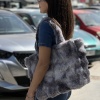 PUFFY GRİ İTHAL ASKILI KADIN OMUZ ÇANTA
