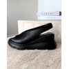 TWİNS SİYAH KADIN SANDALET LASTİKLİ