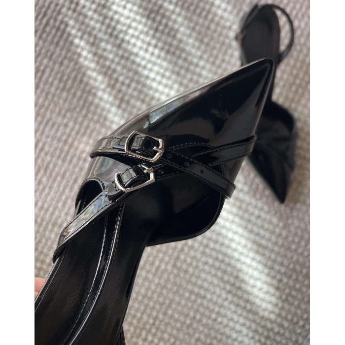 Rosel Siyah Stiletto Topuklu Ayakkabı