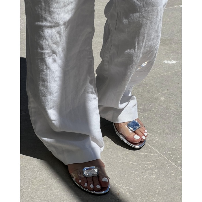 SADA GÜMÜŞ COUTURE KADIN SANDALET
