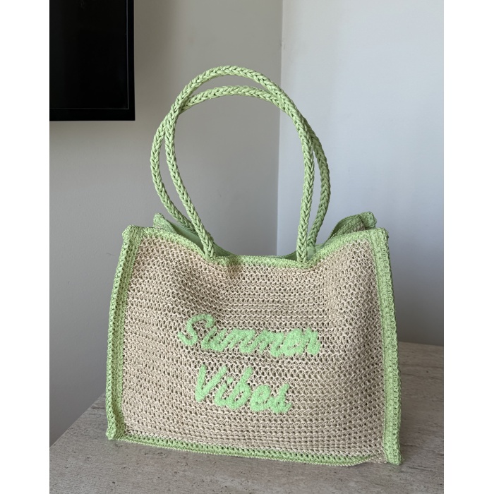 SUMMER VİBES YEŞİL İTHAL YENİ SEZON KADIN ÇANTA