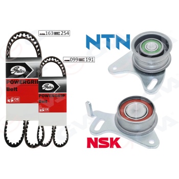 Triger Kayış Seti Eksantrik Seti Hyundaı H100 Starex 2.5L D4bb D4bf 97-> / Kıa K2500 2.5L D4bh 03- > / Mıtsubıshı L300. L200 2.5L 4D56 K64t K74t 96-07 / Pajero 2.5L 4D56 94-> 2 Kayış 2 Rulman 16 2431542200-2335642500-2431742000