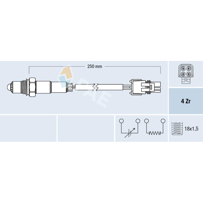 Oksıjen Sensoru R19 1.6 Megane 2.0 Laguna 1.8 2.0 7700871544