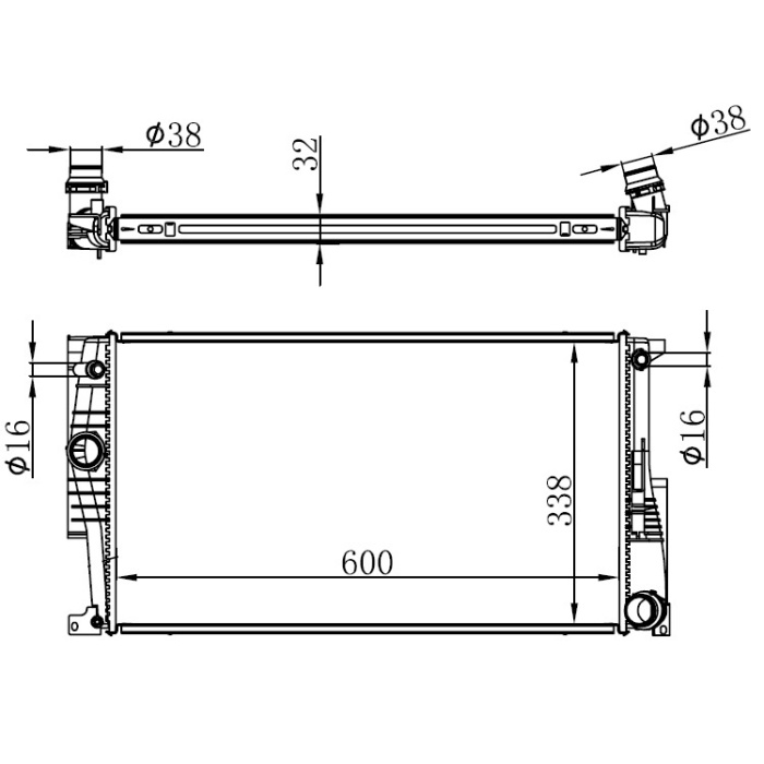 Motor Su Radyatoru Bmw F20 F21 F22 F23 F30 F31 F34 F35 F32 F33 F36 17118672104