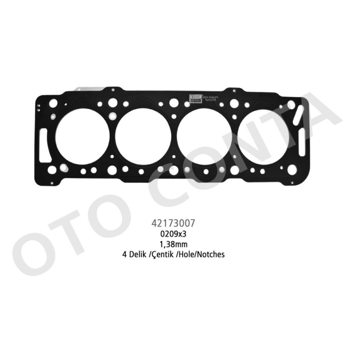 Skc 4 Delik 1.38M Çelik P206-P306-Partner-Berlıngo 1.9 Dw8 0209.X3