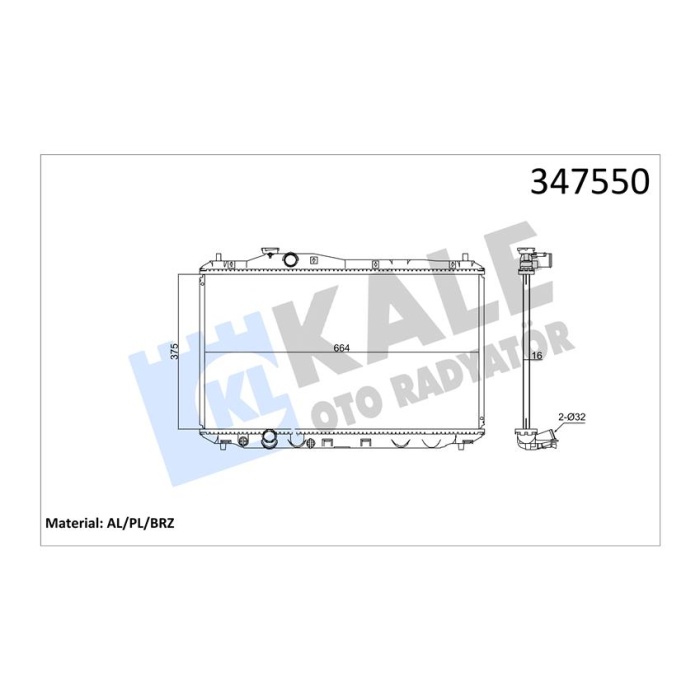 Radyatör Al/Pl/Brz Cıvıc Ix Mt 19010R1AA02
