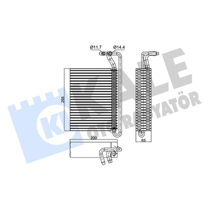 Evaporator Bmw E46 E83 64119135744