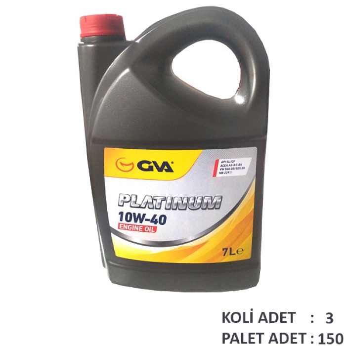 Motor Yağı 10W40 7 Lt Platınum Yarı Sentetik Apı Sl/Cf 10W40