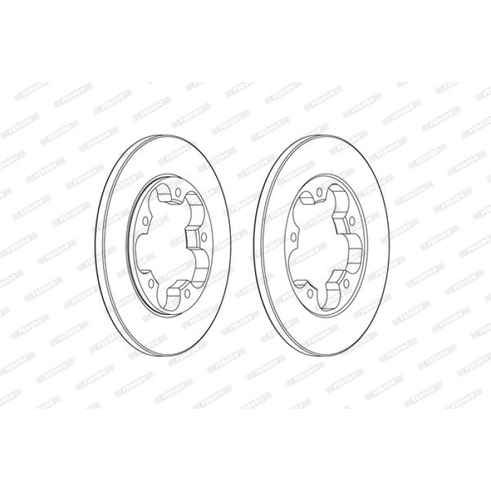 Arka Fren Dıskı Transıt V363 14&gt; Tek Teker A.Ceker Duz 308Mm 5 Bıjon BK312A315AB-KK312A315AA-1815599