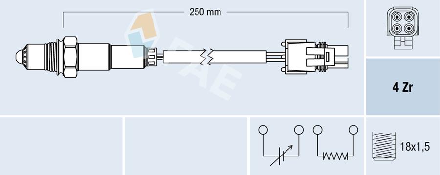 Oksıjen Sensoru R19 1.6 Megane 2.0 Laguna 1.8 2.0 7700871544