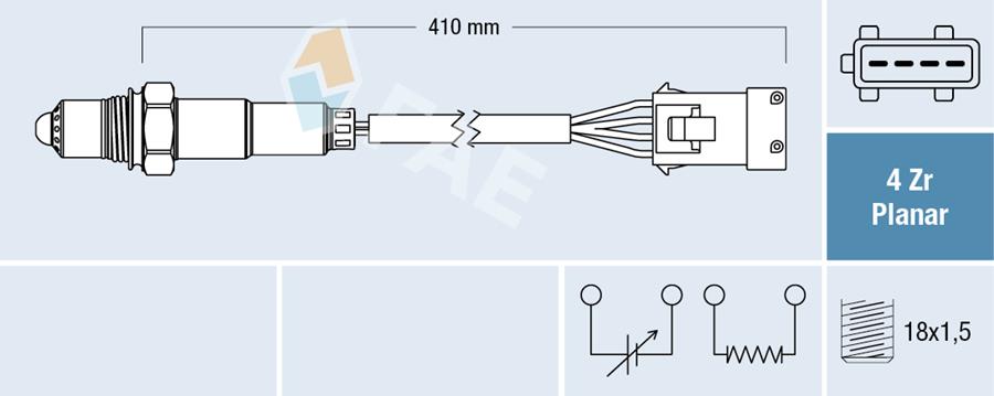 Oksijen Sensörü Üst-Ön Partner-Berlıngo-P206-P208-P301-P306-P307-P308-P406-O407-P607-C-Elysee- C3- C4-C5-Xsara 1.4 Tu3 1.6 Tu5 2.0 Ew10 2.2 Euro5 1628.HQ-1628.CW-1628.HR-96229974