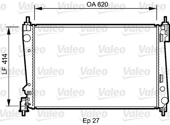 Radyatör Corsa D 05&gt;Punto 05&gt;Bravo Iı 07&gt;1.3 Jtd-1.7Cdtı Mek Ac Klimasız 620X395x27 1300287-55703927