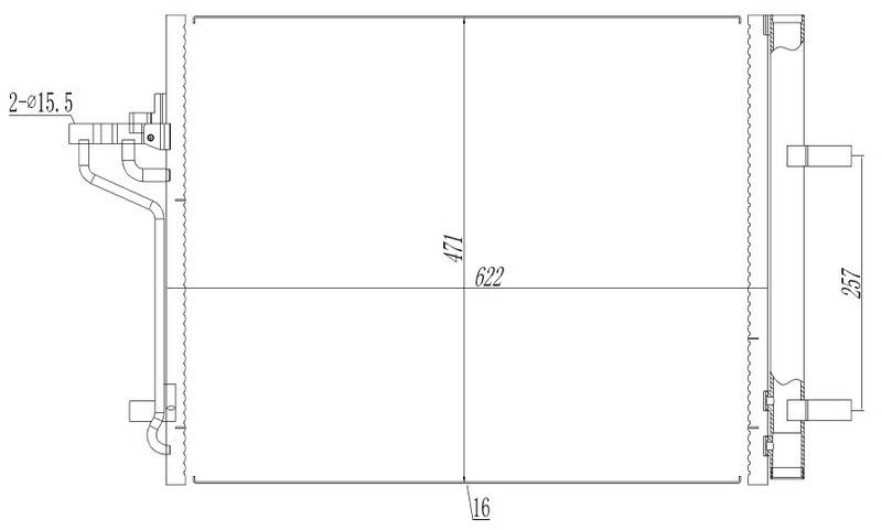 Klıma Radyatoru Focus Iıı 11&gt;17 1.6 Ecoboost C-Max Iı 11&gt; 1.6 Ecoboost -2.0 Tdcı 8V6119710FA-1693590-2002808