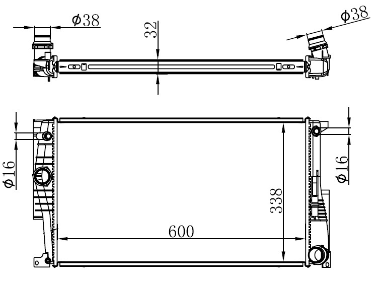 Motor Su Radyatoru Bmw F20 F21 F22 F23 F30 F31 F34 F35 F32 F33 F36 17118672104