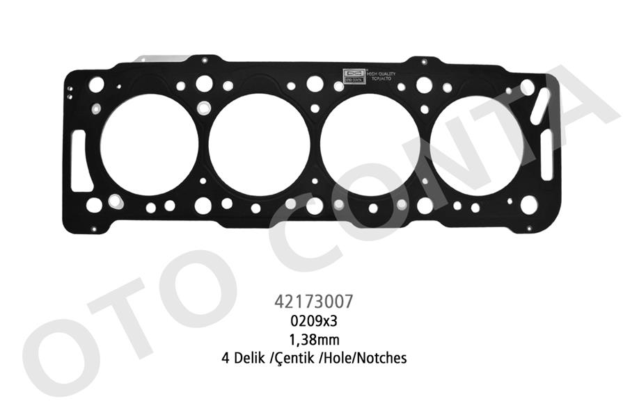 Skc 4 Delik 1.38M Çelik P206-P306-Partner-Berlıngo 1.9 Dw8 0209.X3