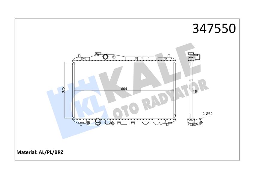 Radyatör Al/Pl/Brz Cıvıc Ix Mt 19010R1AA02