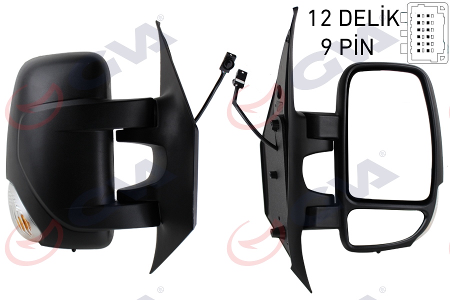 Dış Dikiz Aynası Sağ Master-Movano 10&gt; Elektrikli Isıtmalı Sinyalli Sensörlü Konveks 963016903R-4419412