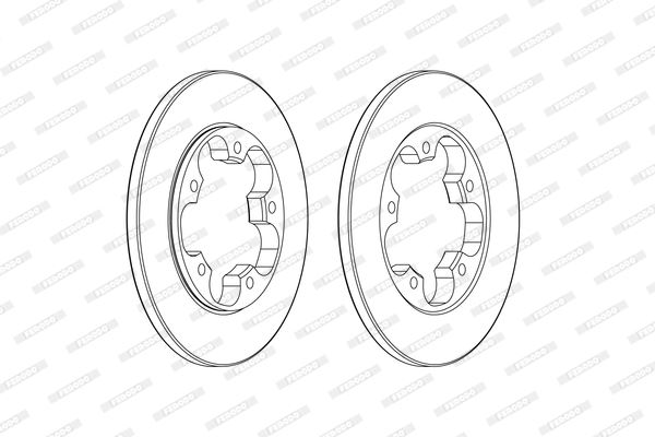 Arka Fren Dıskı Transıt V363 14&gt; Tek Teker A.Ceker Duz 308Mm 5 Bıjon BK312A315AB-KK312A315AA-1815599
