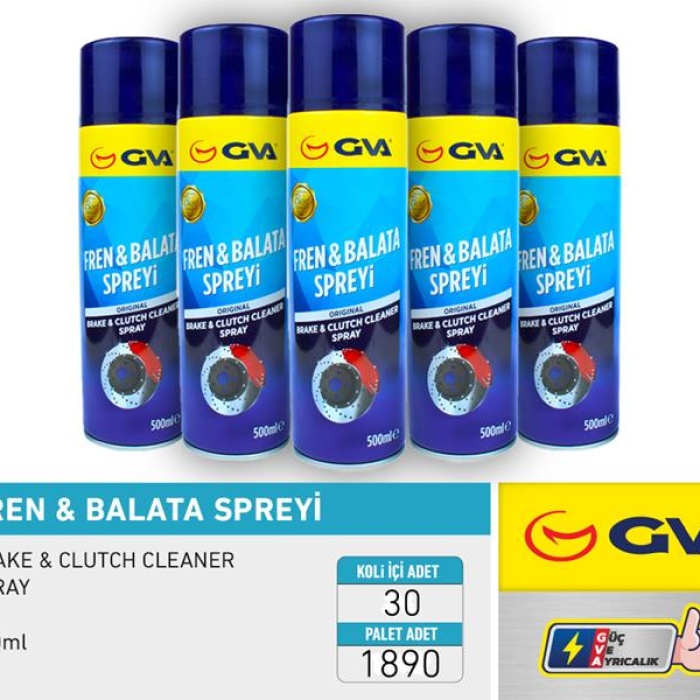 Fren Balata Spreyi 500 Ml. Koli 30 Ad - GVA 9911950