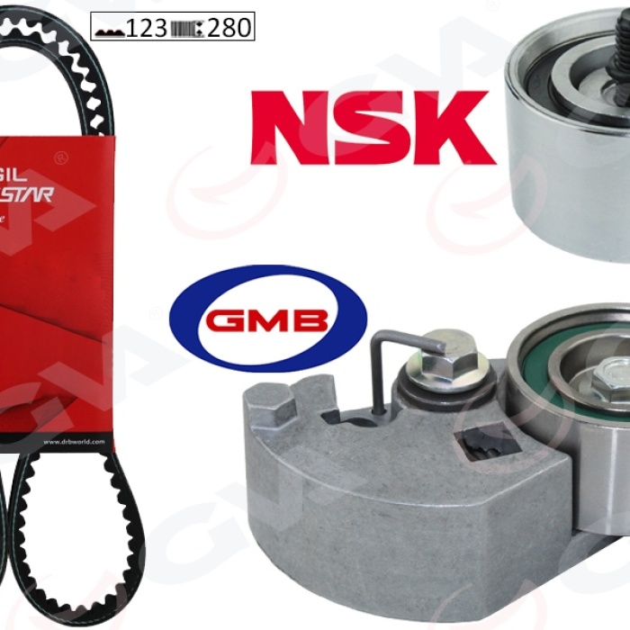 Triger Kayış Seti Eksantrik Seti Hyundaı Accent Admıre Getz 1.5L D3ea 02-05 / Tucson Santafe 2.0L 2.2L D4ea D4eb 04-09 / Sonata 2.0L 06-11 / Kıa Sportage 2.0L D4ea 04-10 1 Kayış 2 Rulman 123X280 2431227000-2481027250-2441027250