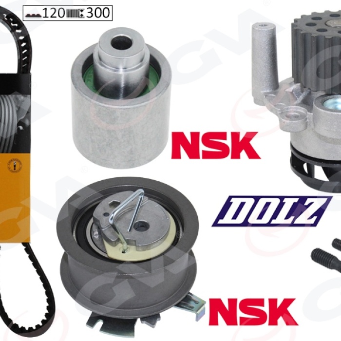 Devirdaimli Triger Seti 120X300 T5-Caddy-Passat-Jetta-Golf-Polo-A3-Leon 1.4-1.9Tdı Bjb-Axb-Amf-Bls 038198119A-038198119C-038198119G