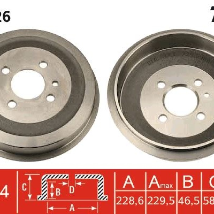 Fren Kampanası Arka Bmw E30 34211156297-34211158556-34211153091