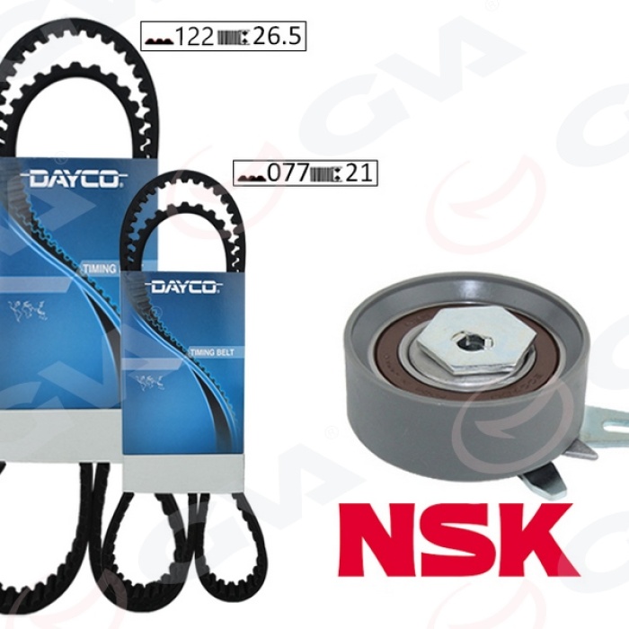 Triger Seti 122X26.5-077X210 Transporter T4 2.4D 90-03 Aja K065323xs 2 Kayış 1 Gergi 074198119A-074198119F-074198119J