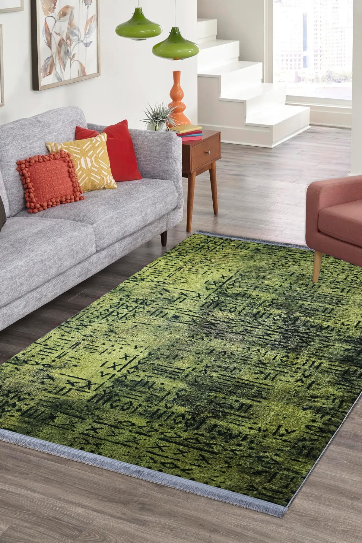 Modern Yıkanabilir Halı 1109