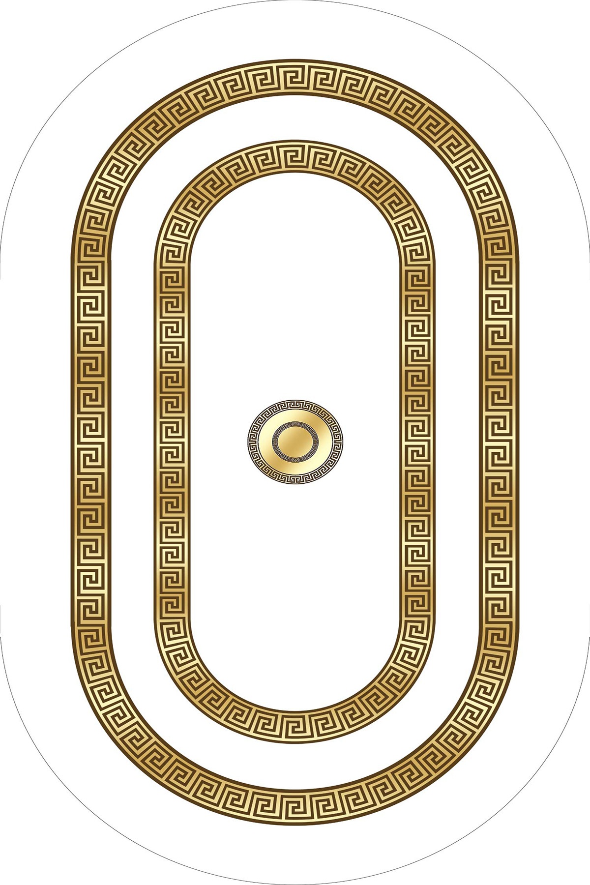 Klasik Yıkanabilir Halı 1057 Oval
