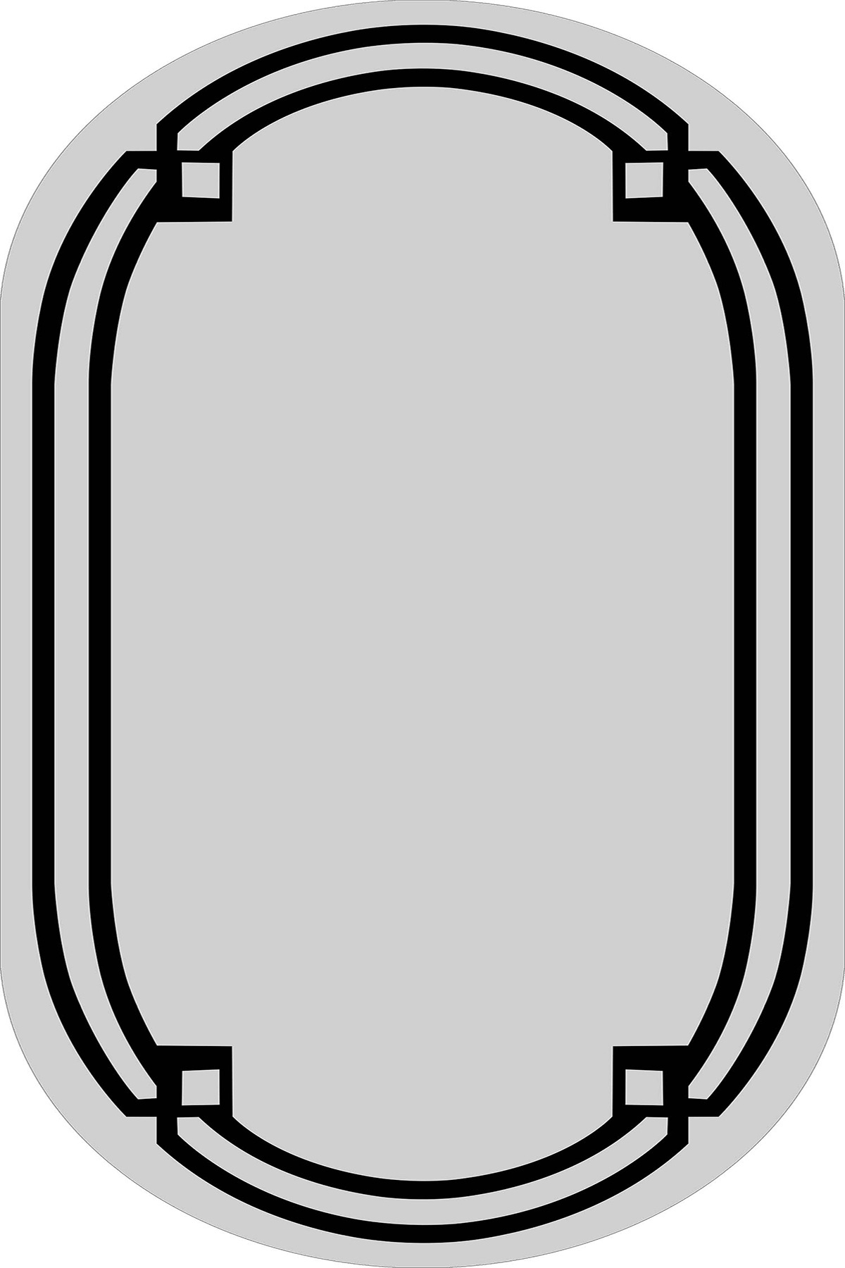 Vogue Modern Yıkanabilir Halı Oval