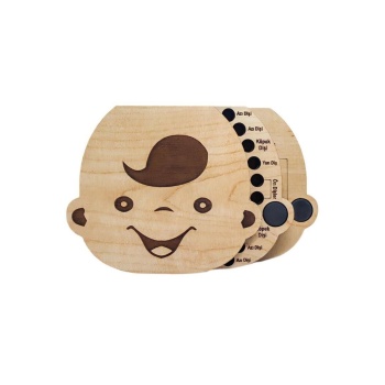 Erkek Bebek Süt Dişleri Göbek Bağı Ve Saç Saklama Anı Albüm Kutusu Bebek Hediyesi