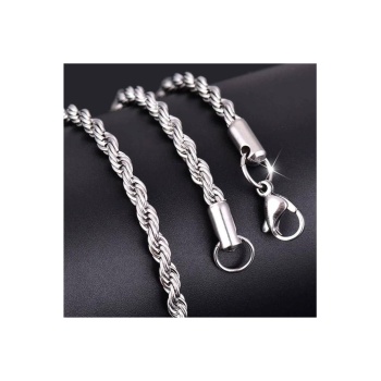 925 Ayar Gümüş Burgu Zincir Unisex Kadın Erkek Kolye