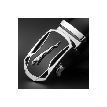 Ayarlanabilir Mekanizmalı Paslanmaz Çelik Deliksiz Otomatik Toka Hakiki Deri Erkek Bel Kemeri 130cm