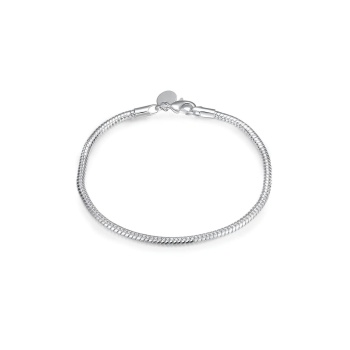 925 Ayar Kadın Erkek Unisex Gümüş Yılan Bileklik Hediyelik