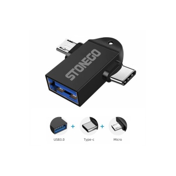 Type-C Micro Usb 2in1 USB 3.0 Dişi Mouse Flash OTG Adaptör